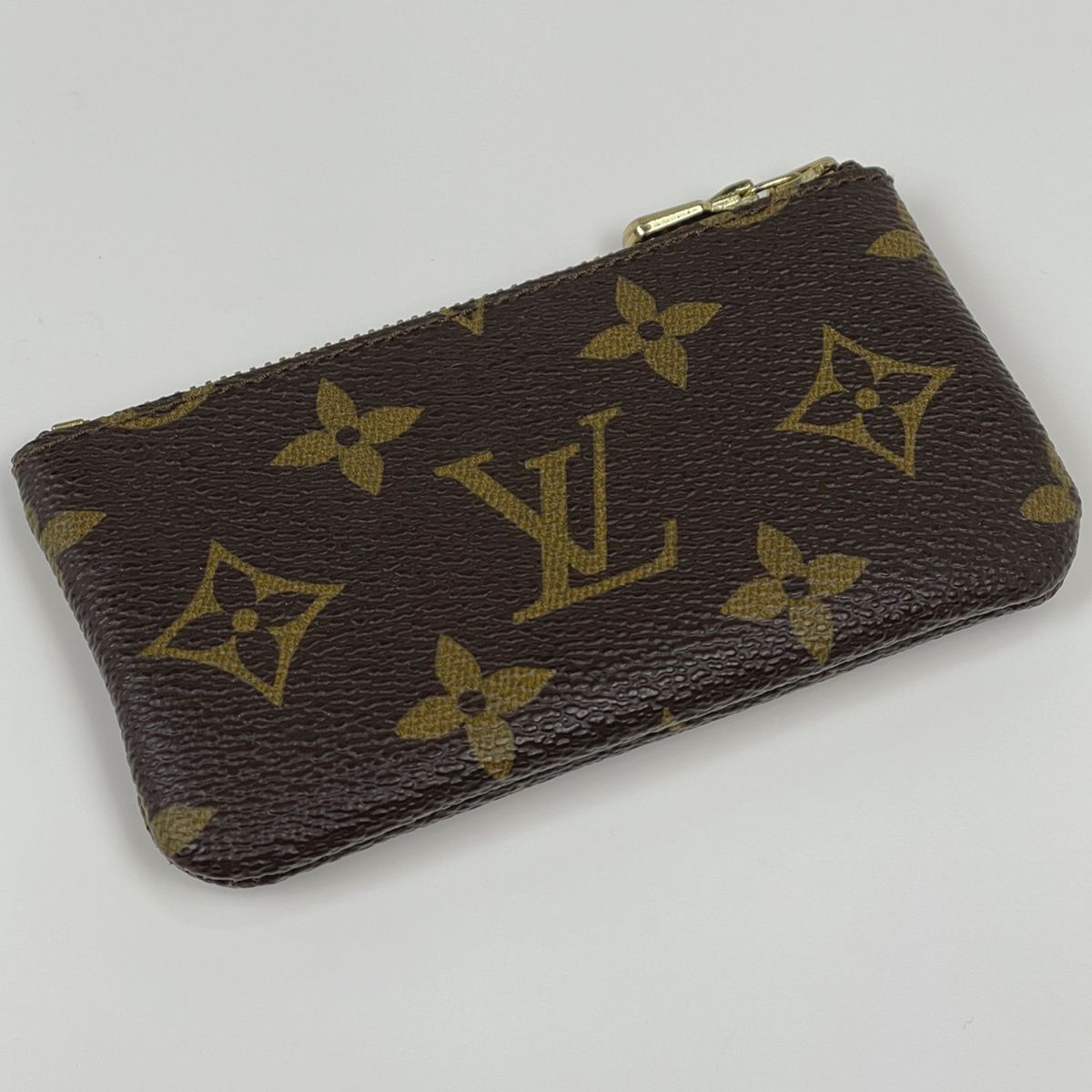 Louis Vuitton Pochette Cles Coin Purse Key Ring Monogram Brown — view 2