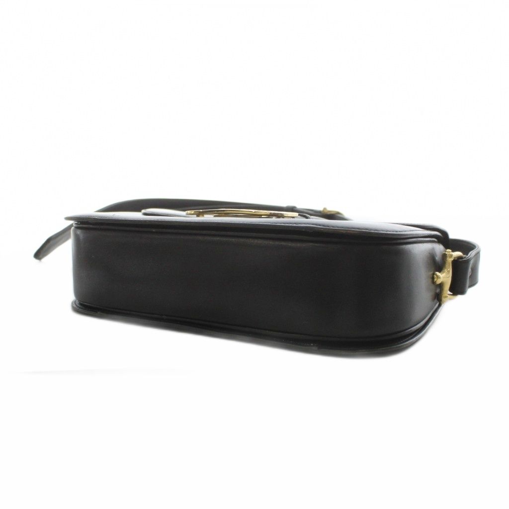 Celine Horse Carriage Shoulder Bag Leather Black — view 5