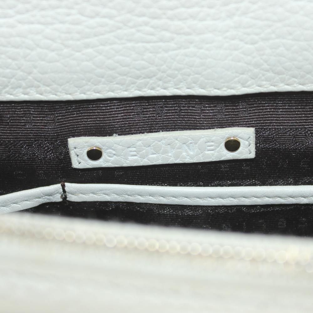 Celine Boogie Bag Handle Leather White — view 6