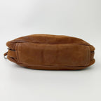 Prada Vitello Daino Studded Hobo Shoulder Bag Leather Brown Vintage — view 7