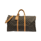 Louis Vuitton Monogram Keepall Bandouliere 55 Boston Bag