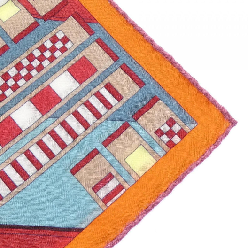 Hermes Brides Et Gray Carre Shawl Scarf — view 2