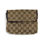 Gucci GG Canvas Cross Brown Shoulder Bag — view 5