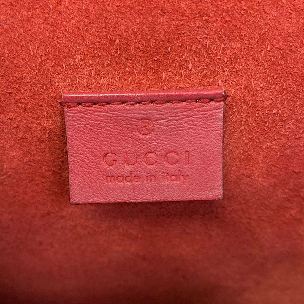 Gucci Shoulder Bag Dionysus Beige Dark Brown Red Chain — view 8