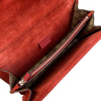 Gucci Shoulder Bag Dionysus Beige Dark Brown Red Chain — view 7