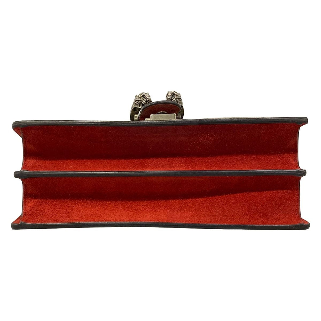 Gucci Shoulder Bag Dionysus Beige Dark Brown Red Chain — view 5