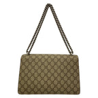 Gucci Shoulder Bag Dionysus Beige Dark Brown Red Chain — view 3