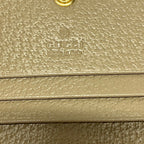 Gucci Bifold Wallet Ophidia Beige Dark Green Bordeaux Leather — view 5