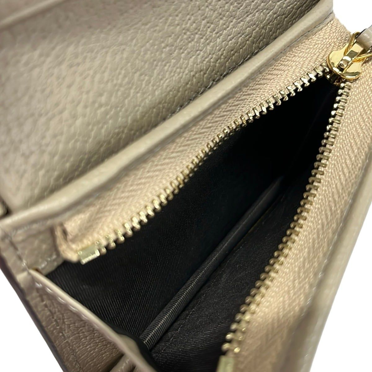 Gucci Bifold Wallet Ophidia Beige Dark Green Bordeaux Leather — view 4