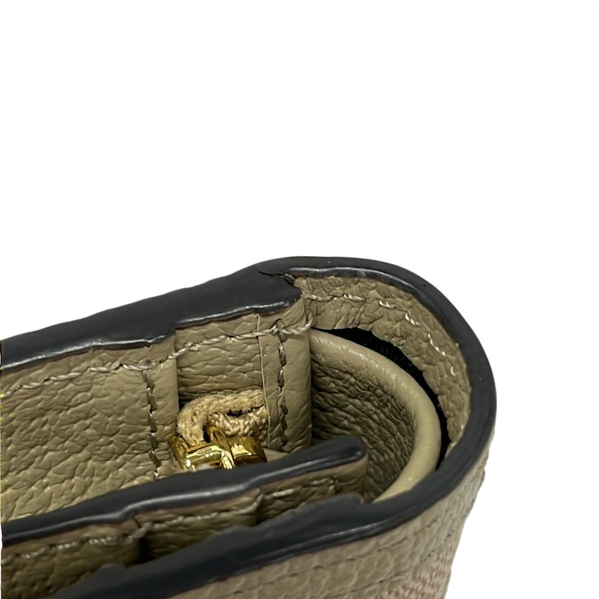 Gucci Bifold Wallet Ophidia Beige Dark Green Bordeaux Leather — view 6