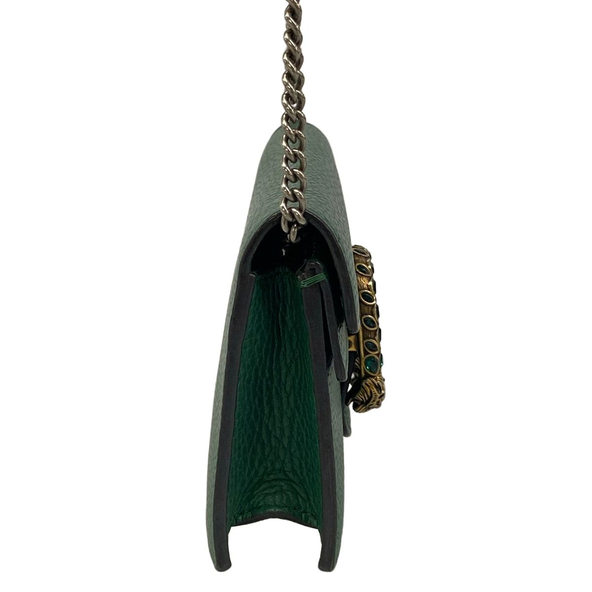 Gucci Shoulder Bag Dionysus Green Chain Leather — view 2