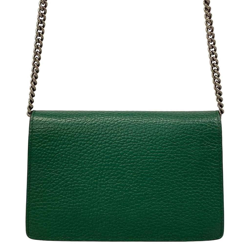 Gucci Shoulder Bag Dionysus Green Chain Leather — view 3