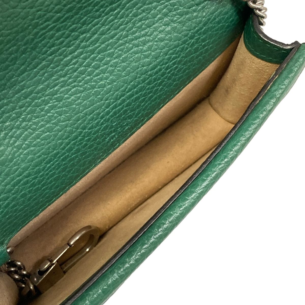 Gucci Shoulder Bag Dionysus Green Chain Leather — view 7