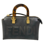 Fendi Handle Mini Visible Black Leather Handbag