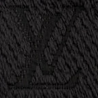Louis Vuitton Echarpe Logomania Monogram Wool Silk Scarf with Fringe Dark Gray — view 6
