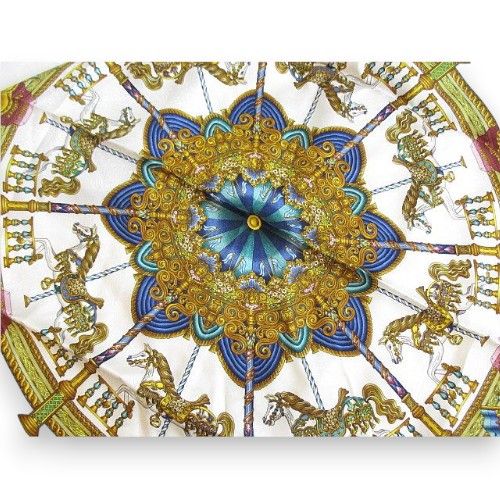 Hermes Carre 90 Luna Park Amusement Merry Go Round Silk Scarf — view 5