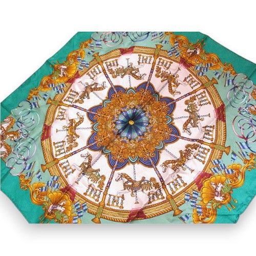 Hermes Carre 90 Luna Park Amusement Merry Go Round Silk Scarf — view 3