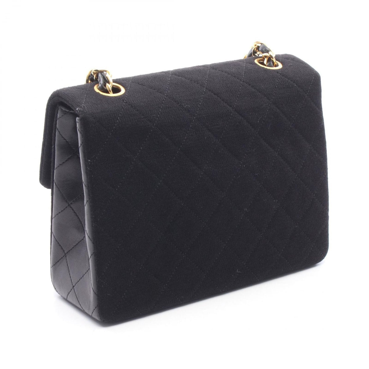 Chanel Shoulder Bag Mini Quilted 20 Black Lambskin Chain — view 2