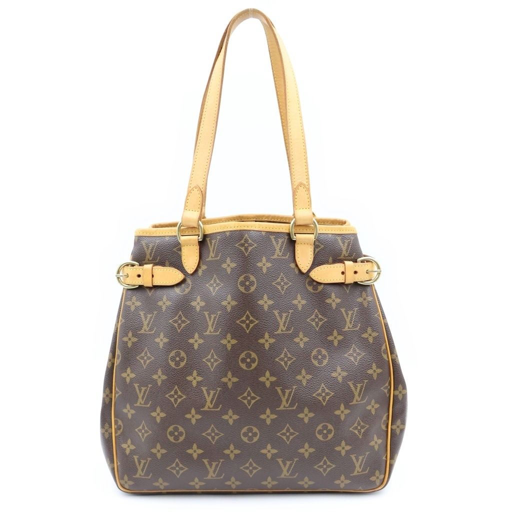 Louis Vuitton Monogram Batignolles Vertical Brown Handle Handbag