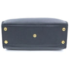 Louis Vuitton on My Side MM Handle Noir Leather Handbag — view 4