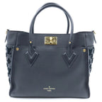 Louis Vuitton on My Side MM Handle Noir Leather Handbag