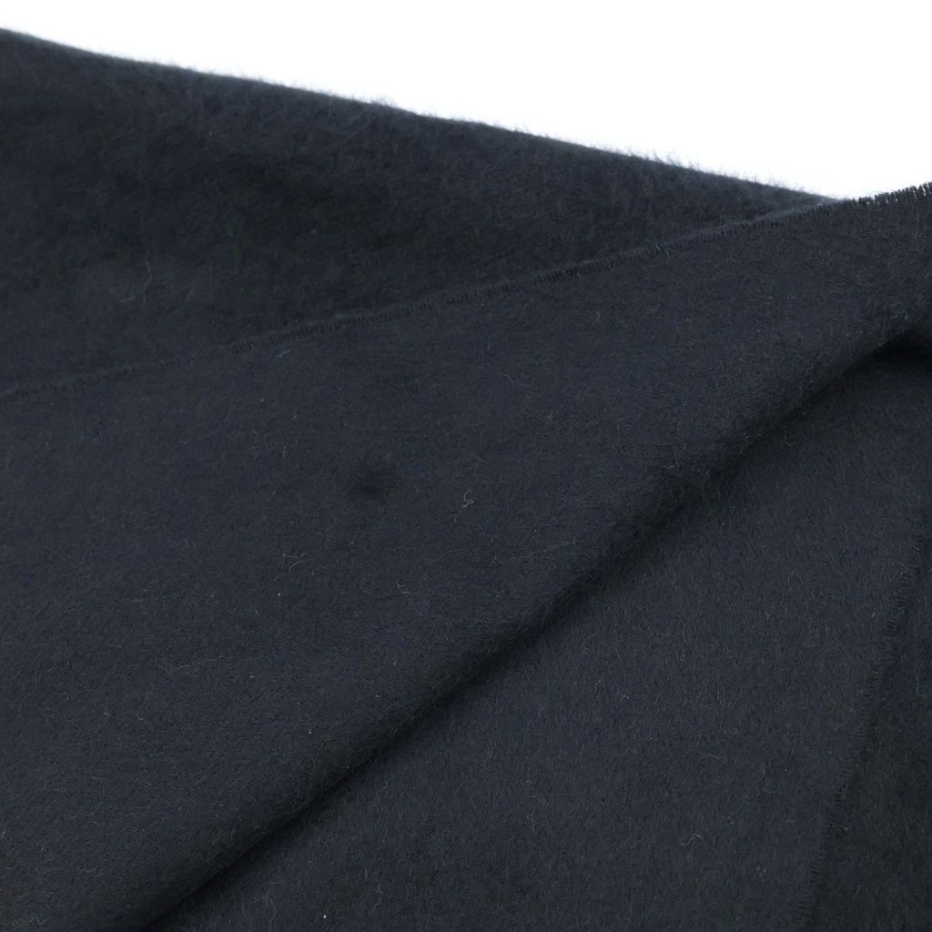 Celine Logo Fringe Cashmere Shawl Scarf Black — view 5