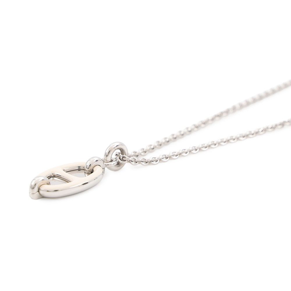 Hermes Pendant Mini Maillon PM White — view 2