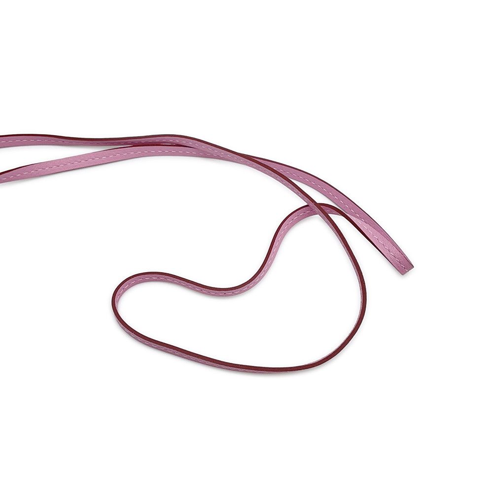 Hermes Long Necklace Clochette Lucky Daisy Mauve Sylvestre Cuible White Silver — view 6