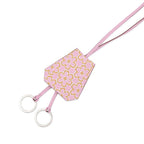 Hermes Long Necklace Clochette Lucky Daisy Mauve Sylvestre Cuible White Silver — view 5