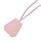 Hermes Long Necklace Clochette Lucky Daisy Mauve Sylvestre Cuible White Silver — view 3