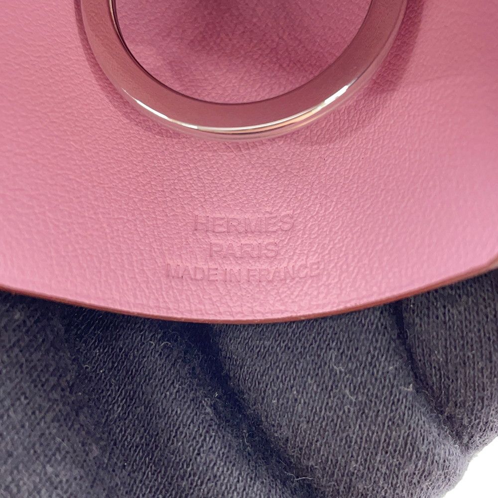 Hermes Long Necklace Clochette Lucky Daisy Mauve Sylvestre Cuible White Silver — view 7