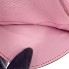 Hermes Bifold Wallet in the Loop Compact Mauve Sylvestre Rouge de Coeur Silver — view 7