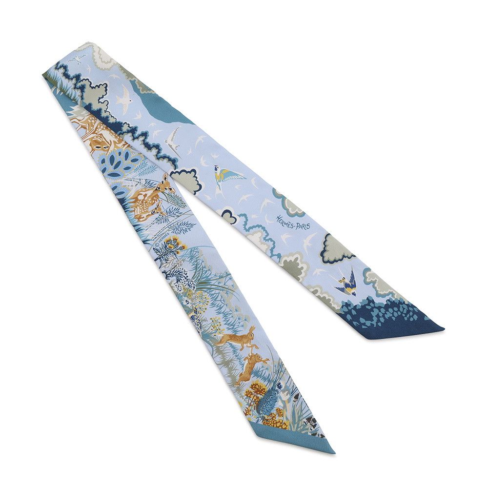 Hermes Scarf Twilly Rewilding Nature Silk — view 3