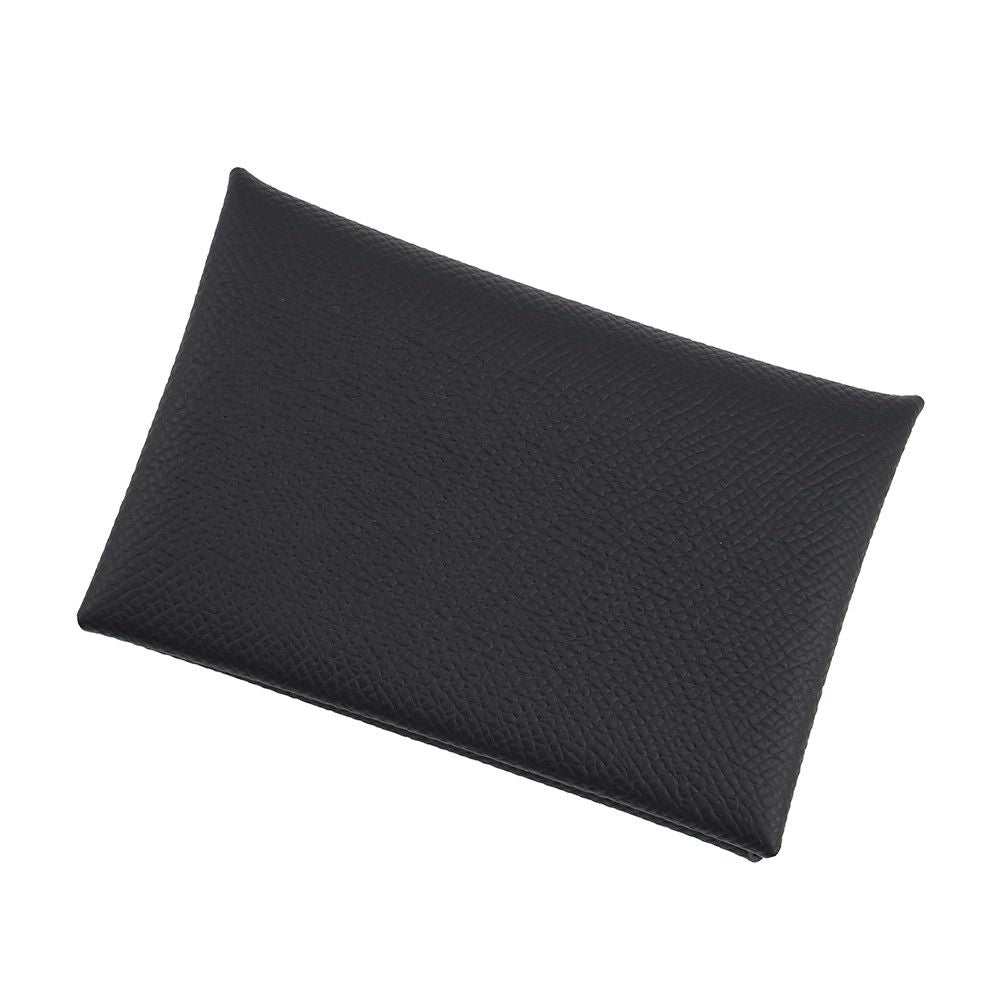 Hermes Card Case Calvi Black Epsom Business