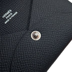 Hermes Card Case Calvi Black Epsom Business — view 6