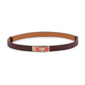 Hermes Kelly Belt Bordeaux Rose Azalea Pink Gold Epsom