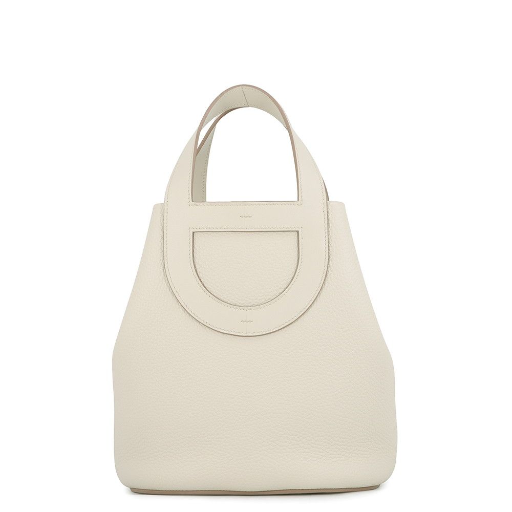 Hermes Tote Bag in the Loop 23 Beton Gold Taurillon Clemence Swift