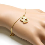 Dior CD Logo Bracelet Metal Gold — view 6