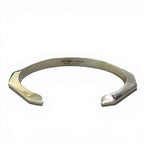 Bottega Veneta Facet Calf Bangle Silver Bracelet — view 3