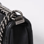 Chanel Boy Chain Shoulder Bag Black — view 5