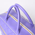 Chanel Boston Bag Sports Line Quilted Purple Gold — view 5