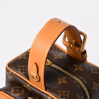Louis Vuitton Locker Dopp Kit Cargo Clutch Handbag Brown Gold — view 8