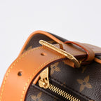 Louis Vuitton Locker Dopp Kit Cargo Clutch Handbag Brown Gold — view 7