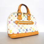 Louis Vuitton Handle Monogram Multicolor Alma PM Blanc Handbag — view 2