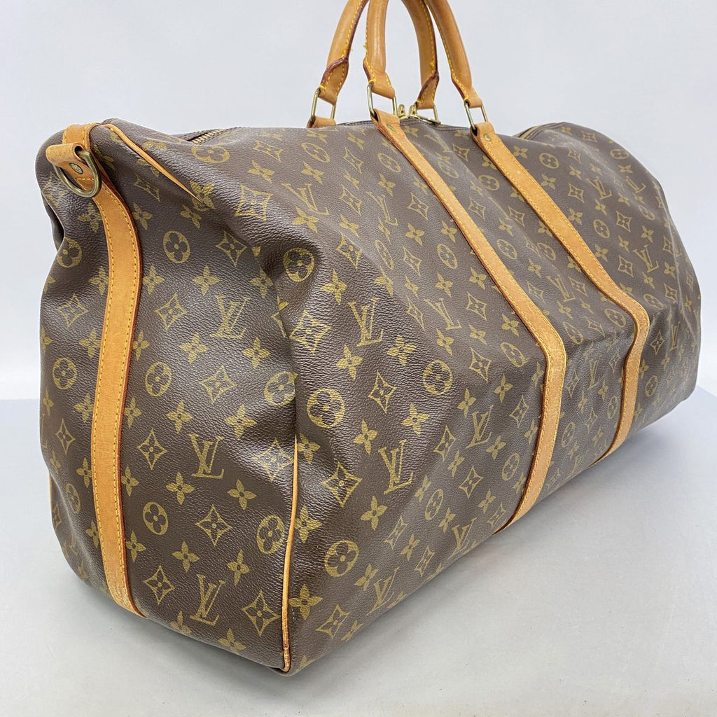 Louis Vuitton Boston Bag Monogram Keepall Bandouliere 60 Brown — view 2