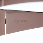 Gucci Shield Sunglasses Eyewear S Brown Metal — view 7
