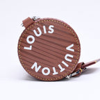 Louis Vuitton Bag Charm Mini Polochon Brown Epi XL Leather Silver — view 5