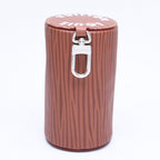 Louis Vuitton Bag Charm Mini Polochon Brown Epi XL Leather Silver — view 2