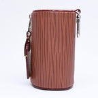 Louis Vuitton Bag Charm Mini Polochon Brown Epi XL Leather Silver — view 4