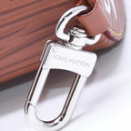 Louis Vuitton Bag Charm Mini Polochon Brown Epi XL Leather Silver — view 8